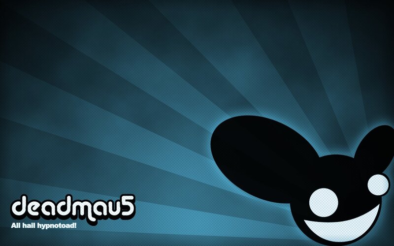 Deadmau5 Logo — Blue, Dark, Digital Art, Text