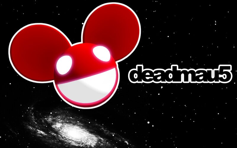 Deadmau5 logo in space