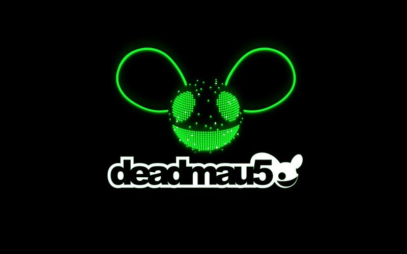 Deadmau5 logo neon green