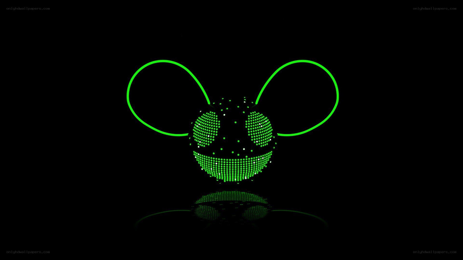 Deadmau5 logo neon green