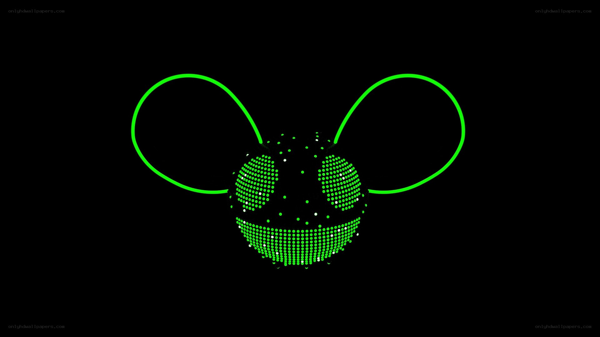 deadmau5 logo neon green