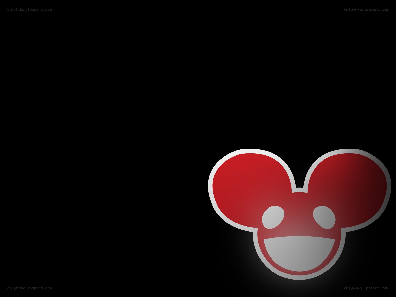 Deadmau5 logo on black