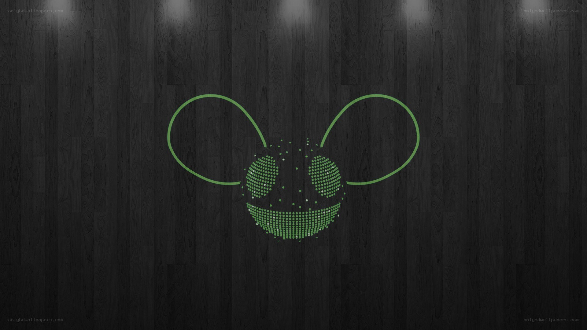 Deadmau5 logo on wood