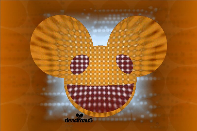 Deadmau5 Logo — Orange, Playful