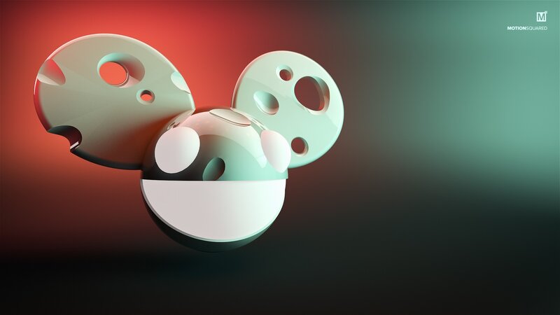Deadmau5 Logo — Red, Dramatic
