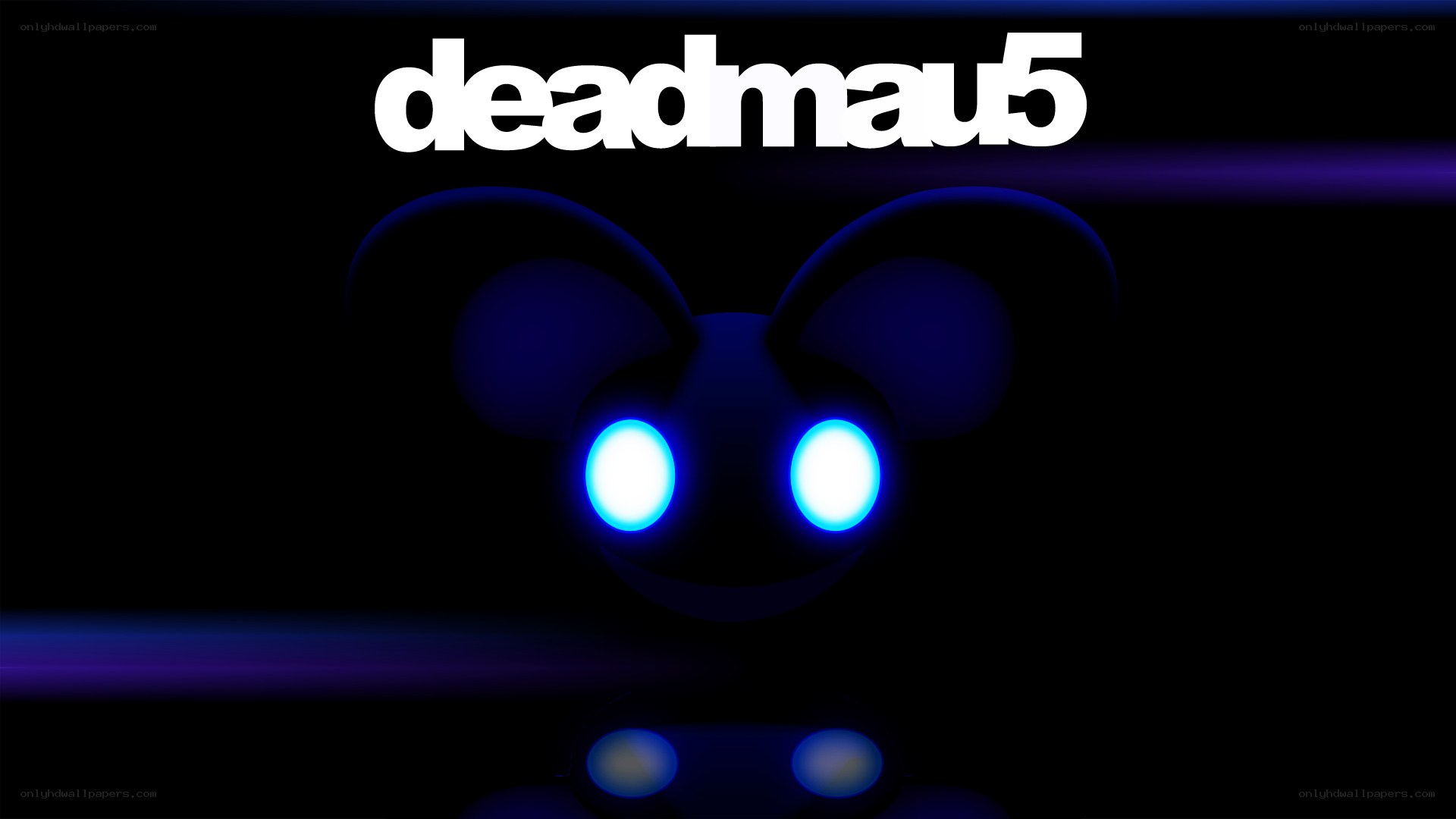 deadmau5 logo with glowing eyes