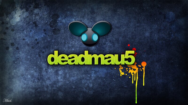 Deadmau5 logo with paint splatter