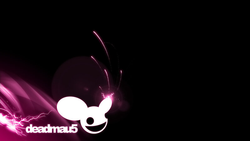 Deadmau5 logo with pink lights
