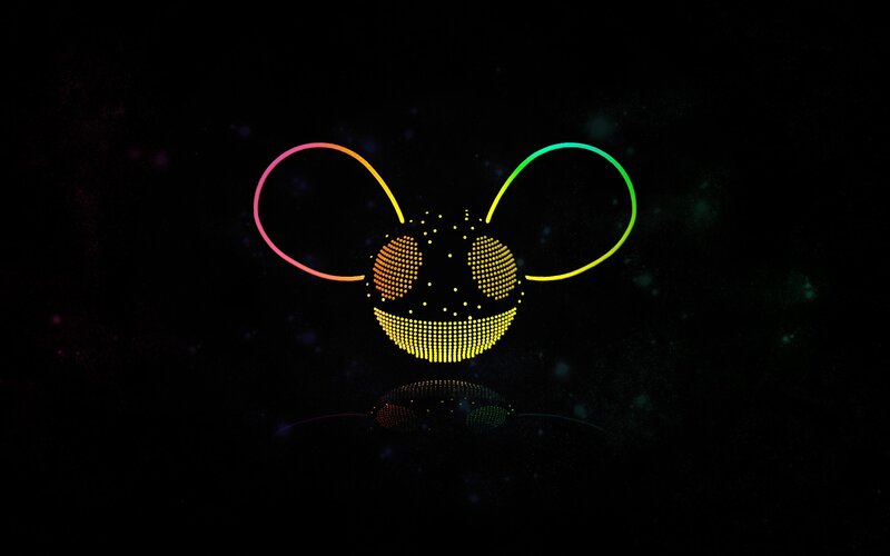 Deadmau5 logo with rainbow effect