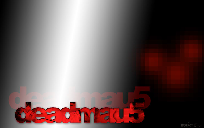 Deadmau5 logo with red text