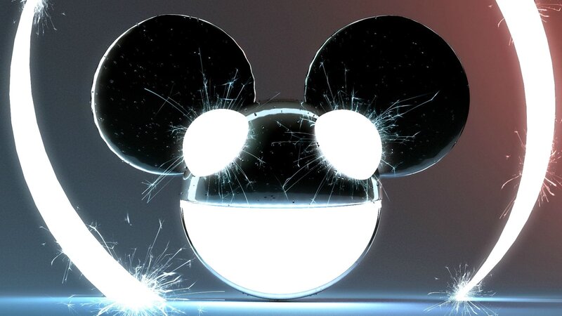 Deadmau5 logo with sparks