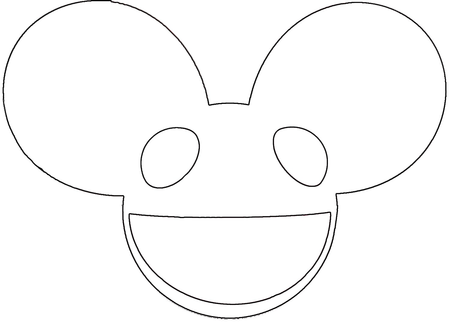 deadmau5 mask outline