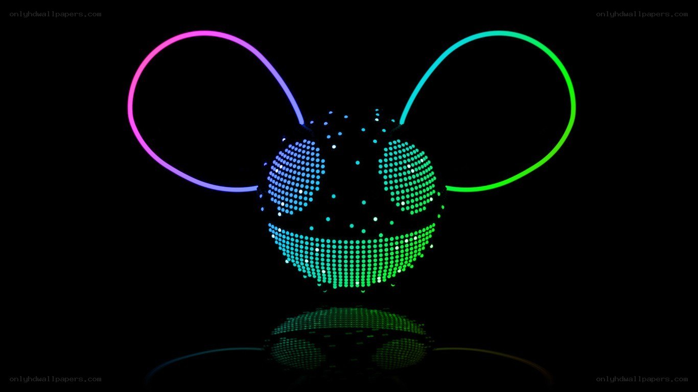 deadmau5 neon mask