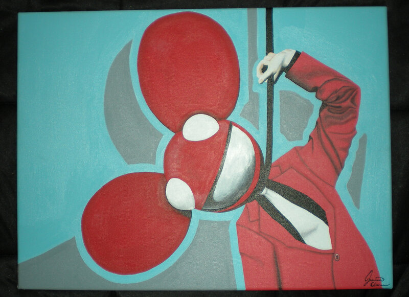 Deadmau5 portrait painting