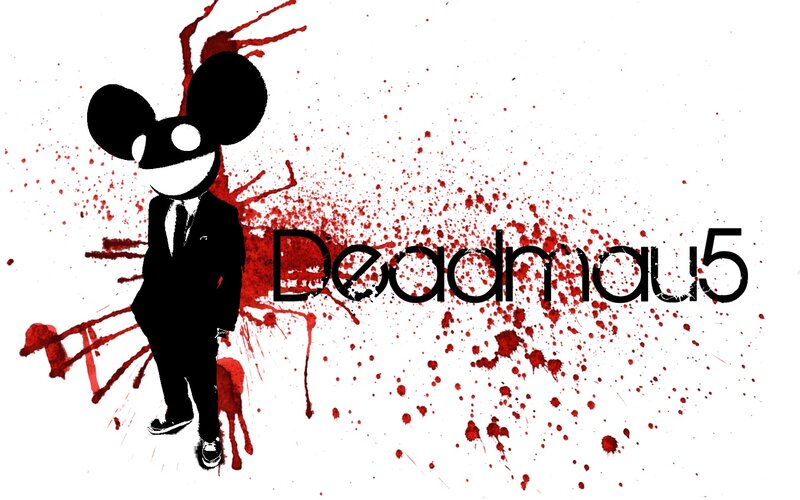 Deadmau5 with blood splatter