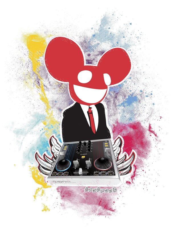 Deadmau5 with DJ controller