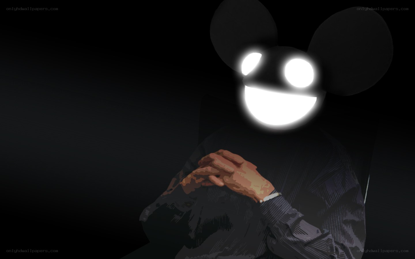 Deadmau5 with glowing mask