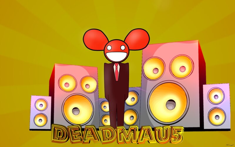 Deadmau5 with speakers