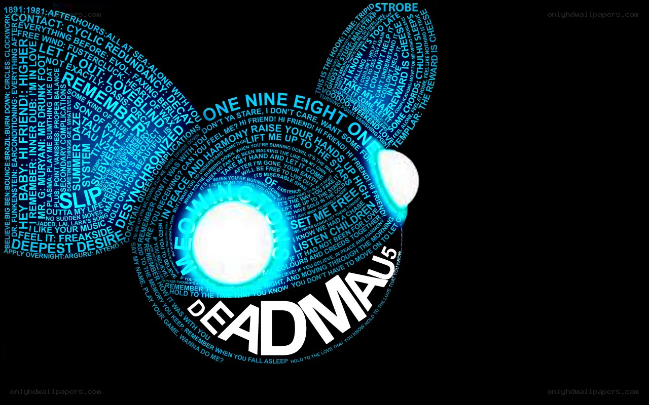 Deadmau5 word cloud art