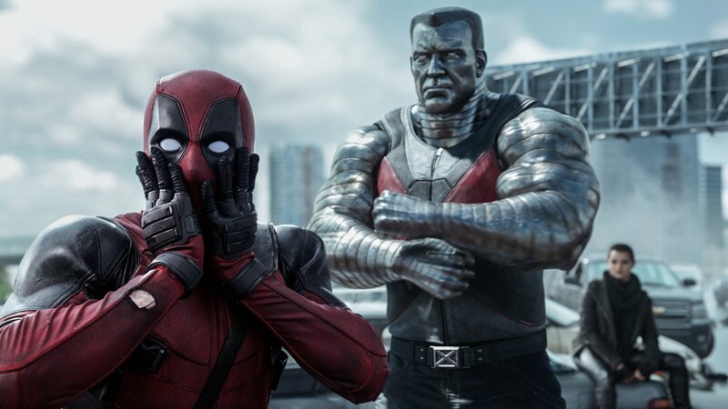 Deadpool and Cable — Red, Dramatic, Afternoon