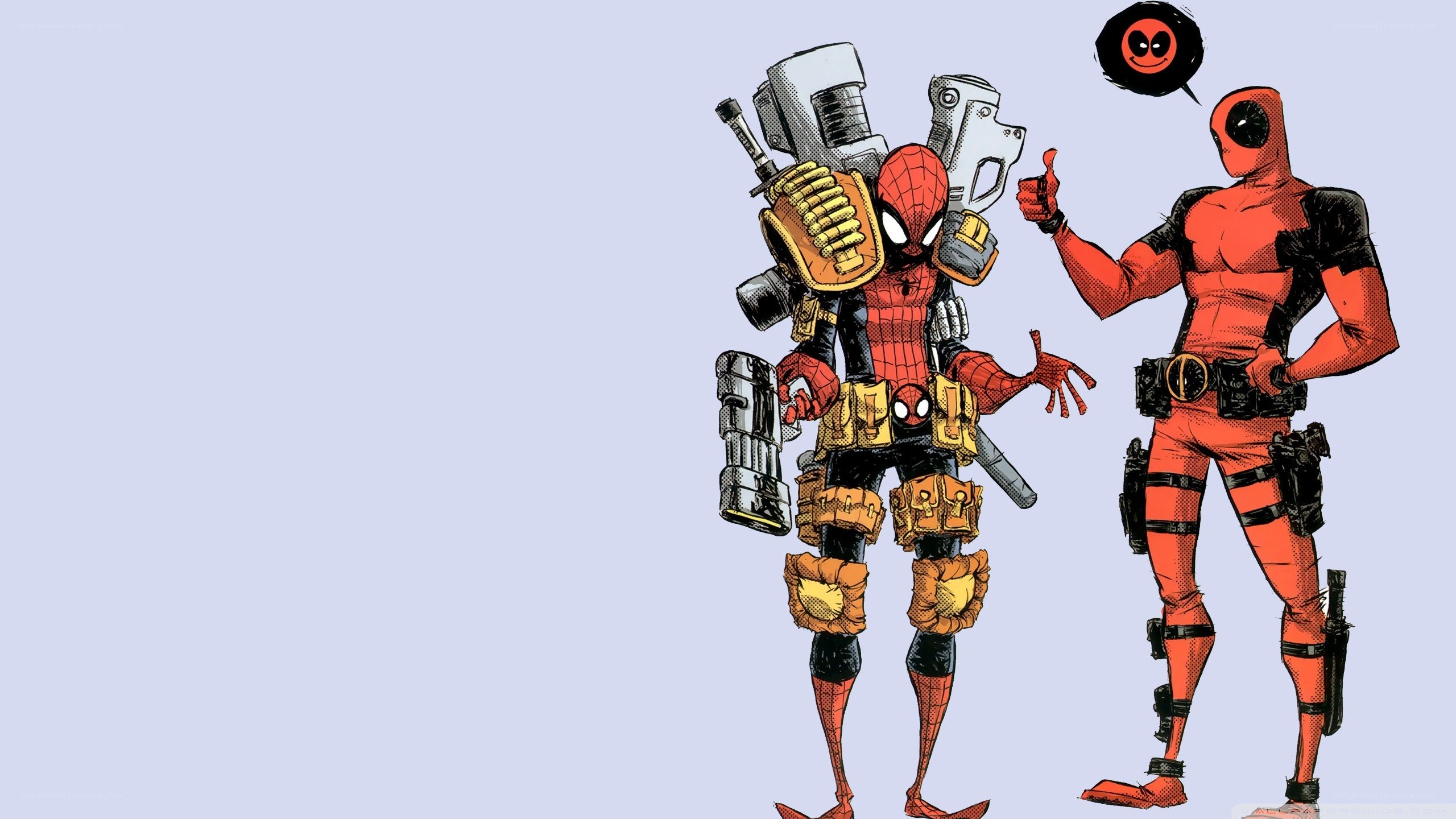 Deadpool and Spider-Man art