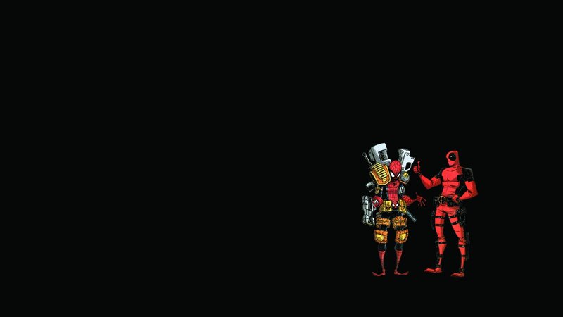 Deadpool and Spider-Man characters