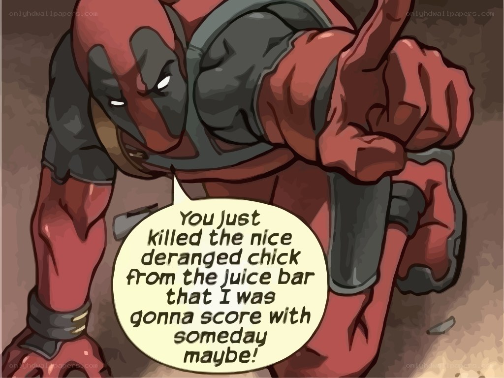 Deadpool angry comic panel