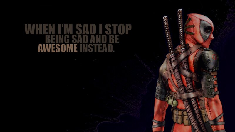 Deadpool Character — Black, Dark, Night