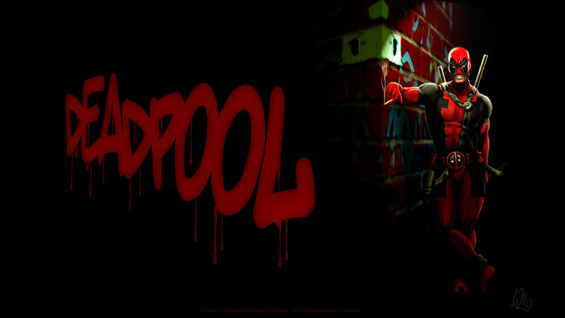 Deadpool Character — Black, Dark