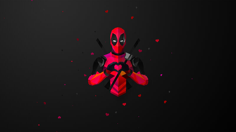 Deadpool Character — Black, Playful, Digital Art