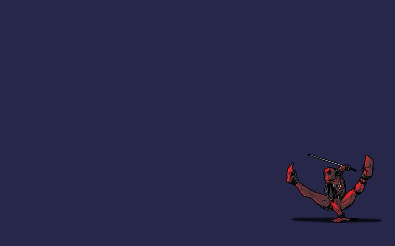 Deadpool Character — Blue, Dynamic