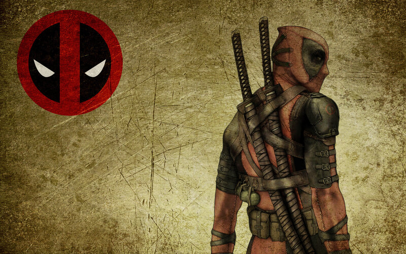 Deadpool Character — Brown, Gritty