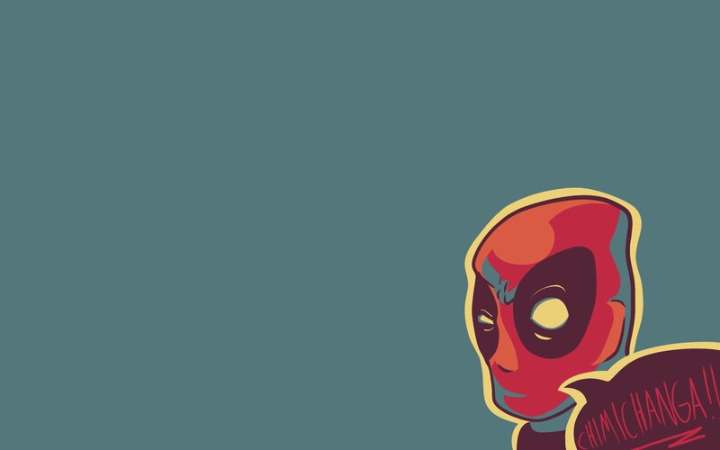Deadpool Character Head — Teal