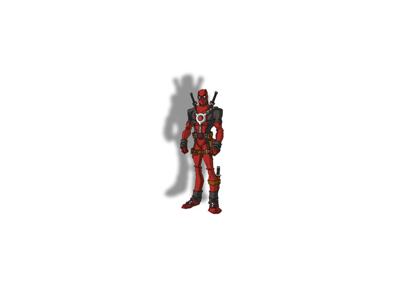 Deadpool character illustration