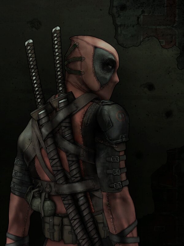 Deadpool character illustration