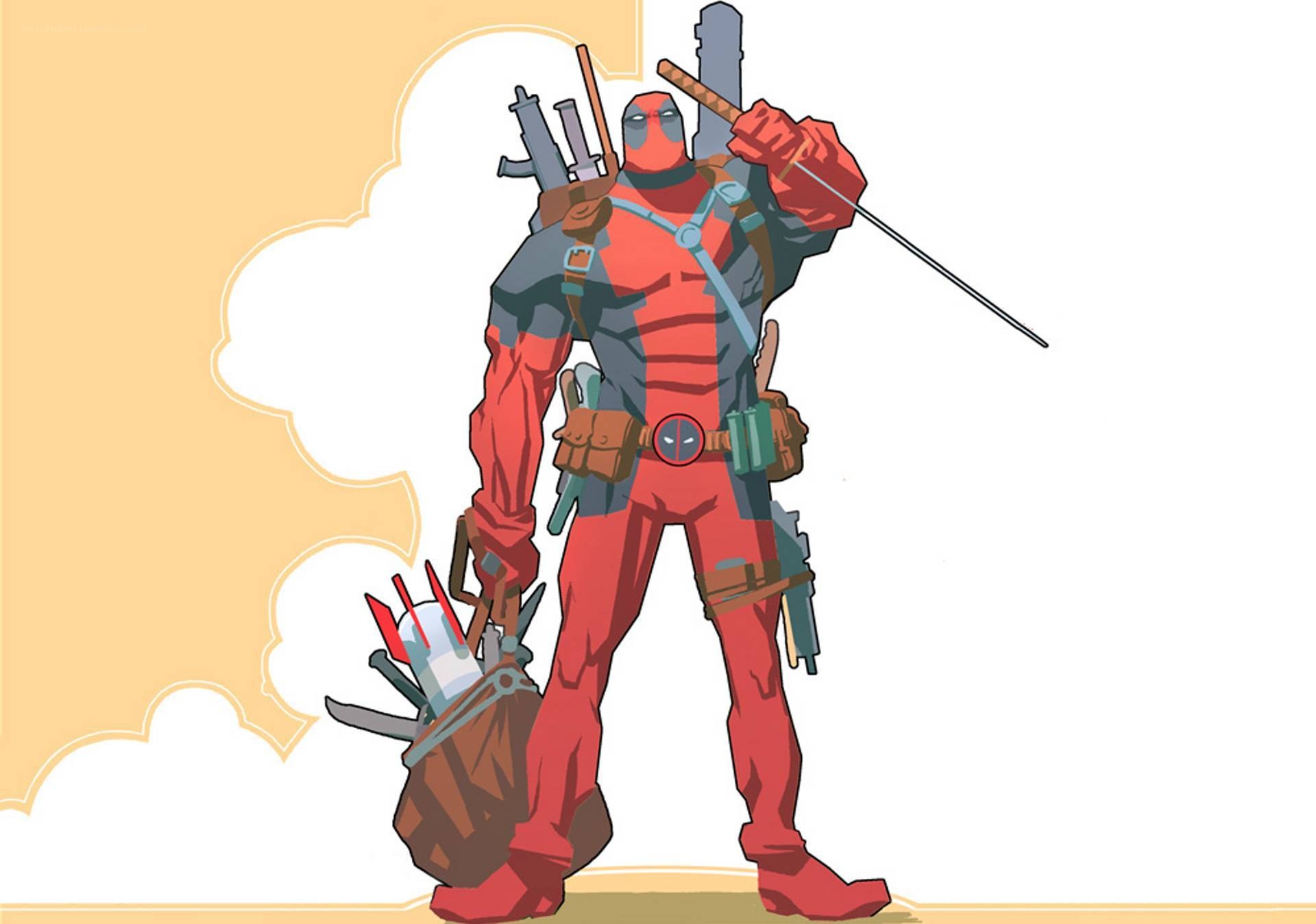 Deadpool character illustration