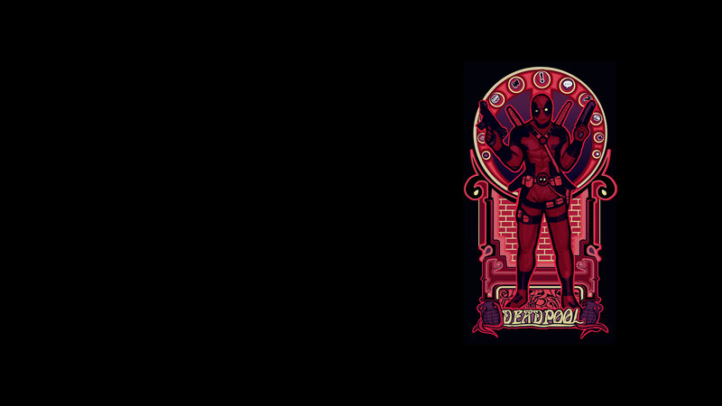 Deadpool character illustration