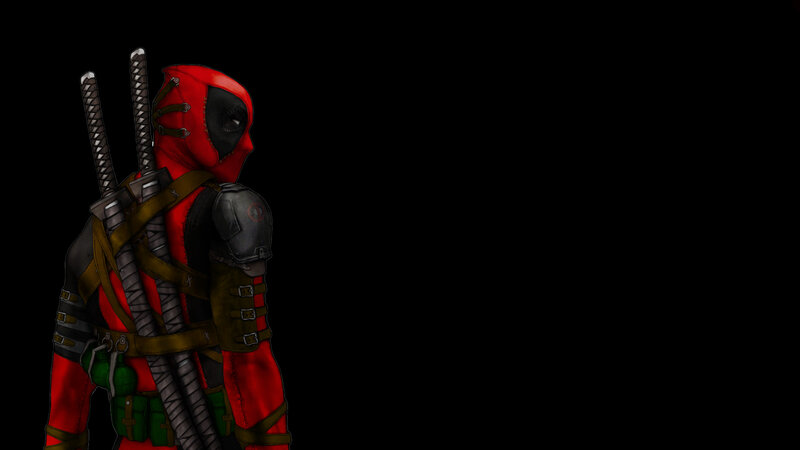Deadpool character illustration