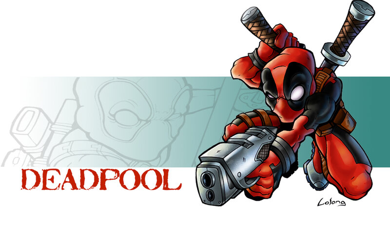 Deadpool character illustration