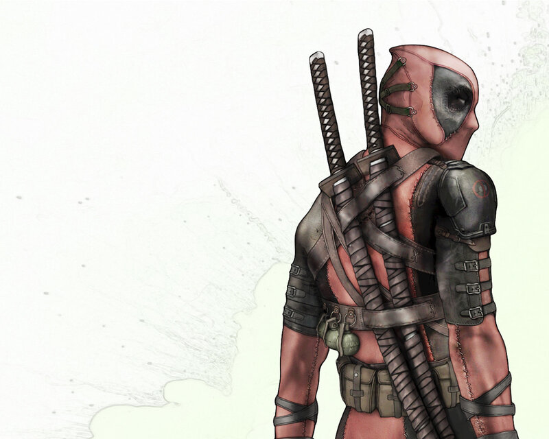 Deadpool character illustration