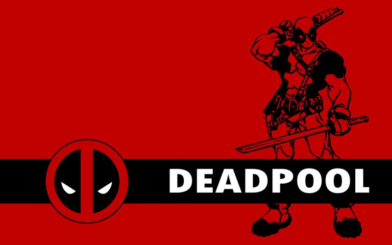 Deadpool Character Illustration — Red, Aggressive