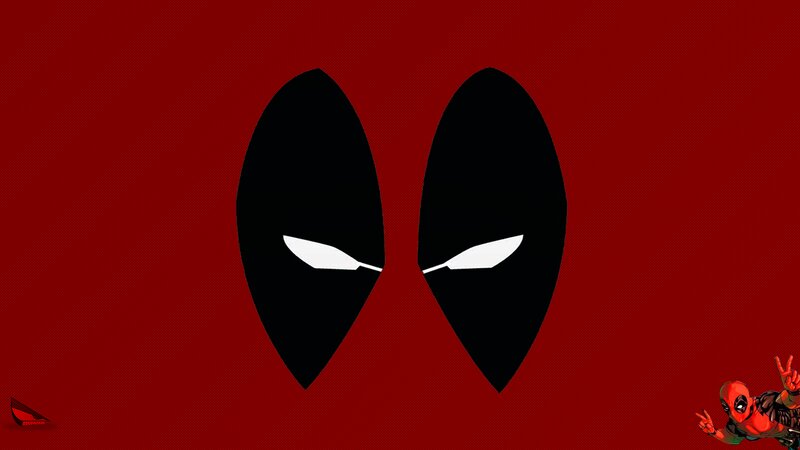 Deadpool Character Illustration — Red, Bold