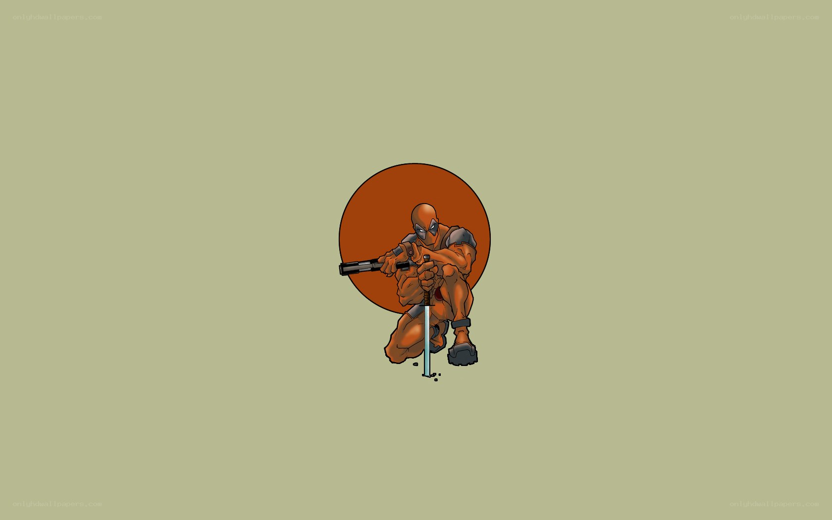 Deadpool character illustration