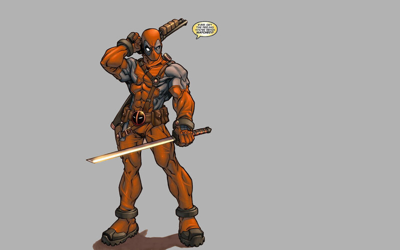 Deadpool Character — Orange, Confident