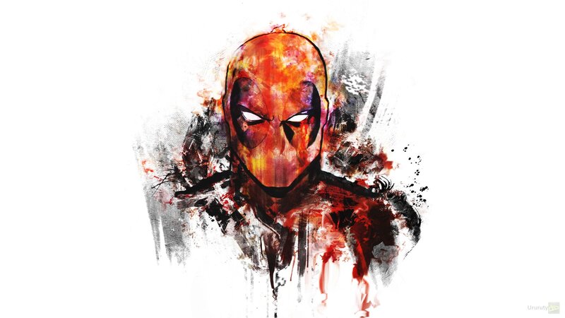 Deadpool Character Portrait — Red, Dramatic