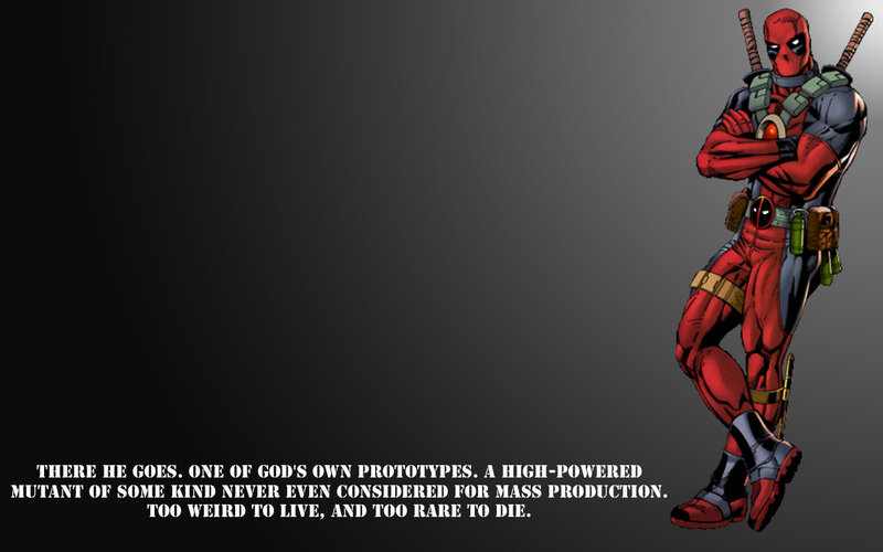 Deadpool Character — Red, Confident, Comic, Text