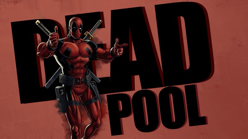 Deadpool Character — Red, Confident, Comic