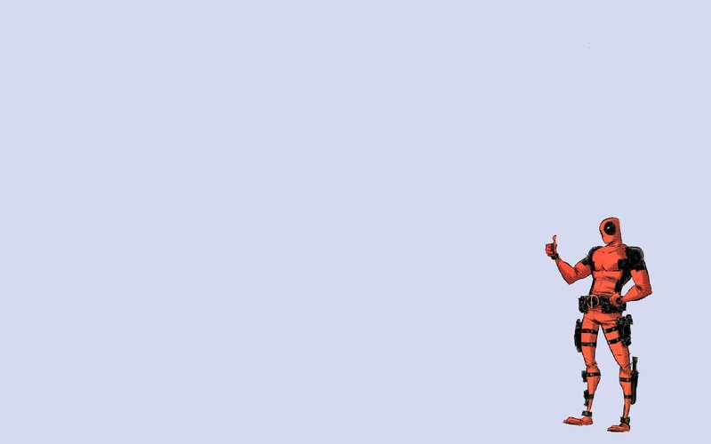 Deadpool Character — Red, Confident, Comic, Thumbs Up