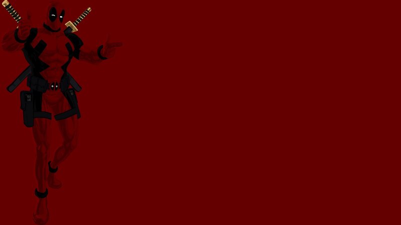 Deadpool Character — Red, Confident, Digital Art