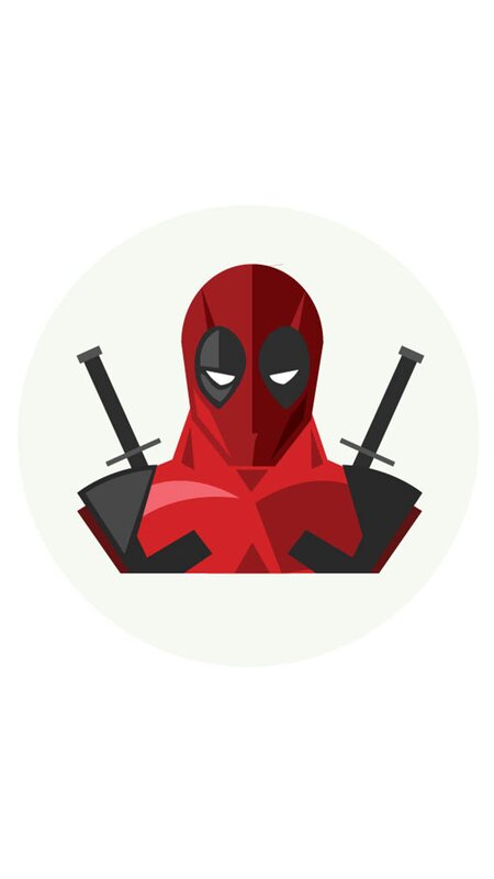 Deadpool Character — Red, Confident, Vector Art